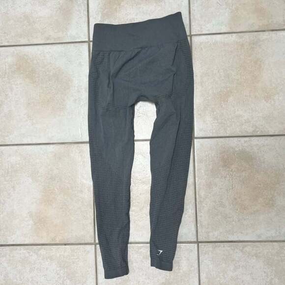 Gymshark Vital Seamless 2.0 Leggings in Smokey Grey Marl size S - Picture 2 of 2